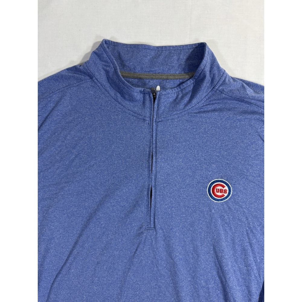 Chicago Cubs Johnnie-O Men's Size XL 1/4 Zip Prep Formance Pullover Blue Golf